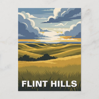 Kansas Flint Hills Travel Briefkaart
