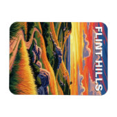 Kansas Flint Hills Travel Souvenir Magneet (Horizontaal)