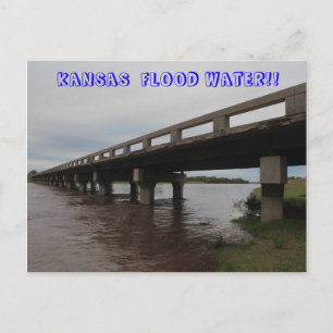 Kansas Flood Water POST KAART