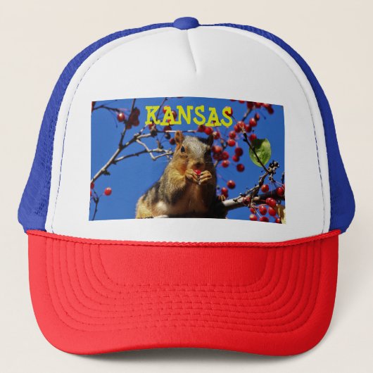 Kansas Fox Tail Squirrel closeup Truckers Pet (Voorkant)