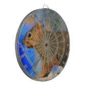 Kansas Fox Tail Squirrel Proprofiink Dart Board Dartbord (Voorkant Links)