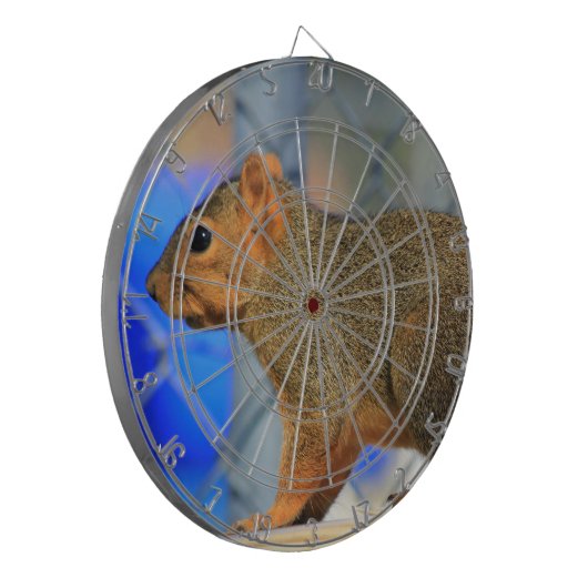 Kansas Fox Tail Squirrel Proprofiink Dart Board Dartbord (Voorkant Links)