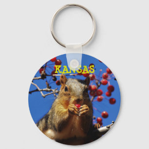 Kansas Fox Tail Squirrel Sleutelhanger