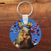 Kansas Fox Tail Squirrel Sleutelhanger (Voorkant)