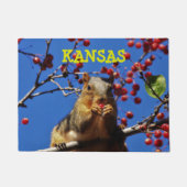 Kansas Fox Tail Squirrel Square Doormat Deurmat (Voorkant)