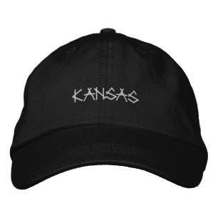 Kansas Geborduurde Hoed Pet