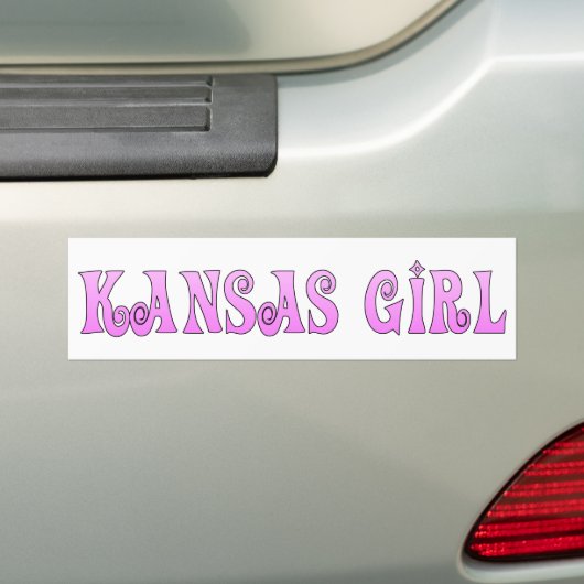 Kansas Girl Bumpersticker (Op auto)