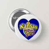 Kansas Girl Ronde Button 5,7 Cm (Voorkant /achterkant)