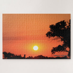 Kansas Golden Oranje Sunset Legpuzzel