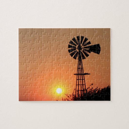 Kansas Golden Sunset Jigzaag Puzzle Legpuzzel (Horizontaal)