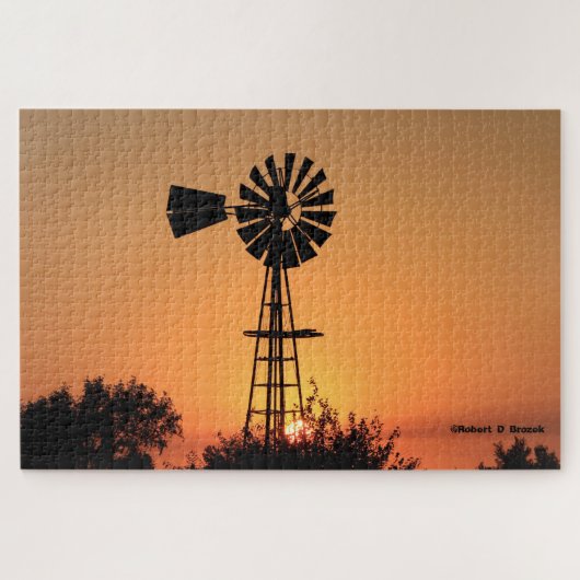Kansas Golden Sunset Legpuzzel (Horizontaal)