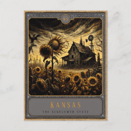 Kansas | Gotische kunst Briefkaart