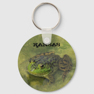 Kansas Green Bull Frog Sleutelhanger