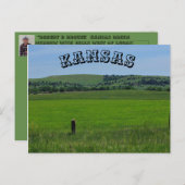 Kansas Green Meadow POST KAART (Voorkant / Achterkant)
