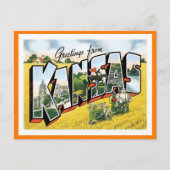 Kansas Greetings uit de VS Briefkaart (Voorkant)