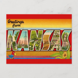 Kansas Groet Ansichtkaart Briefkaart