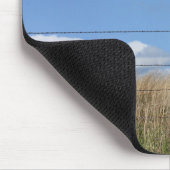 Kansas Hawk op een kalksteen post Muismat (Hoek)