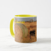 Kansas Hay Bale Coffee Mok (Voorkant links)