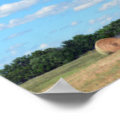 Kansas Hay Bales Poster (Hoek)