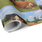 Kansas Hereford-koe Inpakpapier (Rol Hoek)