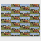 Kansas Hereford-koe Inpakpapier (Vlak)