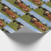 Kansas Hereford-koe Inpakpapier (Hoek)