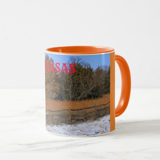 Kansas Herfst/Winter Landscape Coffee MOK (Voorkant rechts)