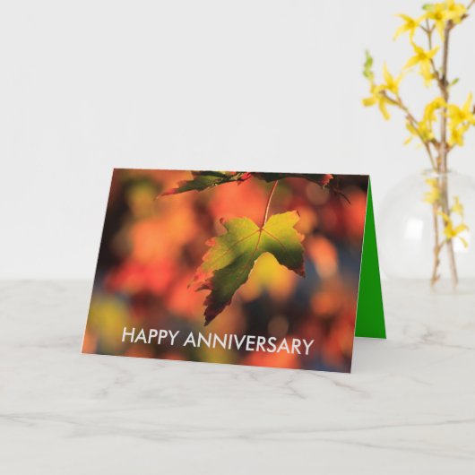 Kansas herfstbladeren jubileum KAART (Gele Bloem)