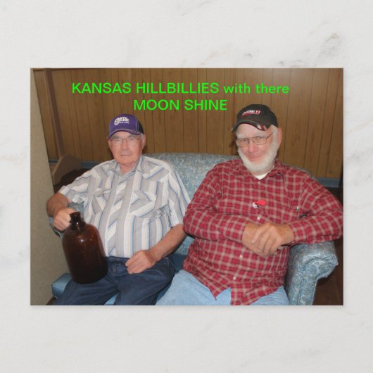 Kansas Hillbillies bij Moon Shine POST CARD Briefkaart (Voorkant)