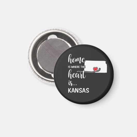 Kansas Home is de plaats waar het hart zich bevind Magneet (Voorkant / Achterkant)