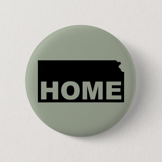 Kansas Home Weg Van State Button Badge Pin (Voorkant)