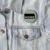 Kansas Home Weg Van State Button Badge Pin (In situ)