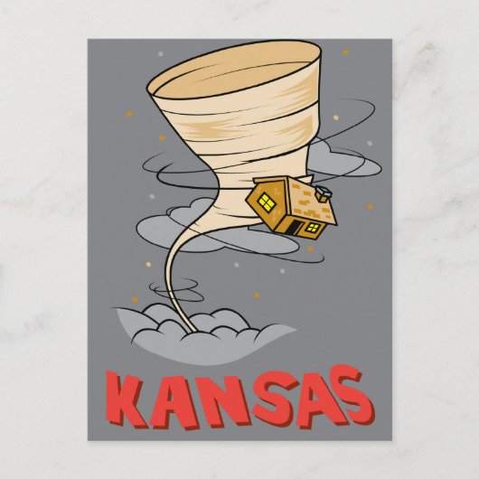 Kansas Hurricane Briefkaart (Voorkant)