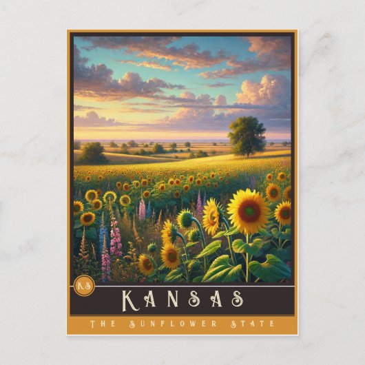 Kansas | hyperrealistisch Briefkaart (Voorkant)