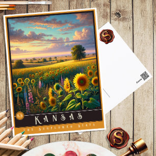 Kansas hyperrealistisch Briefkaart