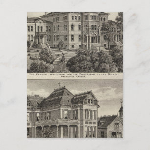 Kansas Institute for Education of the Blind Briefkaart