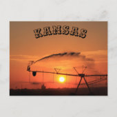 Kansas Irrigation System Sunset Post Kaart (Voorkant)