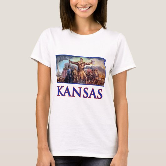 Kansas John Brown en de Tragische Prelude T-shirt (Voorkant)