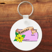 Kansas Kaart Sleutelhanger (Voorkant)