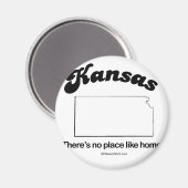 KANSAS - "KANSAS STATE MOTTO" T-shirts Magneet (Voorkant / Achterkant)