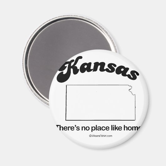 KANSAS - "KANSAS STATE MOTTO" T-shirts Magneet (Voorkant / Achterkant)