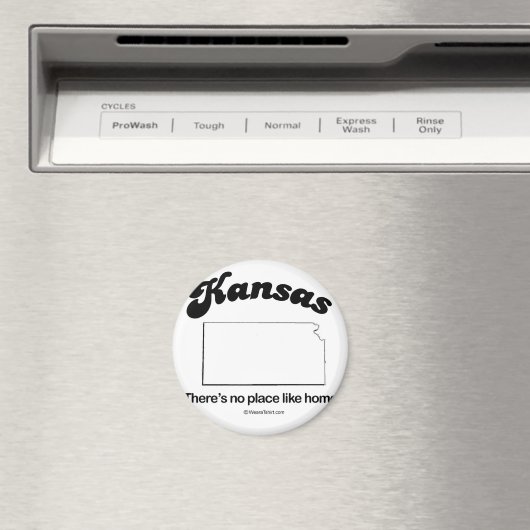 KANSAS - "KANSAS STATE MOTTO" T-shirts Magneet (Insitu (Vaatwasser))