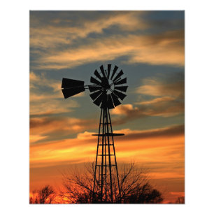 Kansas Kerstmis 2021 kleurrijke zon met wolken Foto Afdruk