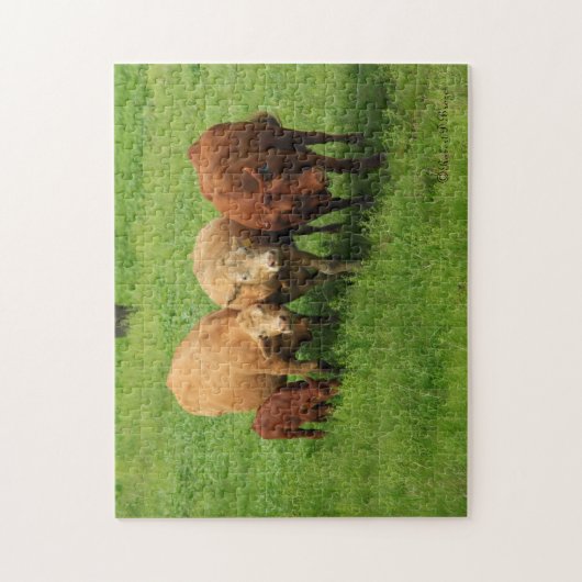 Kansas Koeien in een weide puzzel (Verticaal)