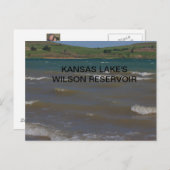 KANSAS LAKE'S WILSON RESERVOIR BRIEFKAART (Voorkant / Achterkant)