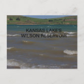 KANSAS LAKE'S WILSON RESERVOIR BRIEFKAART (Voorkant)