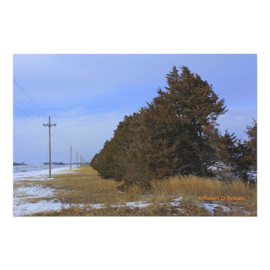 Kansas Land Landschap Foto Uitbreiding Afdruk (Voorkant)