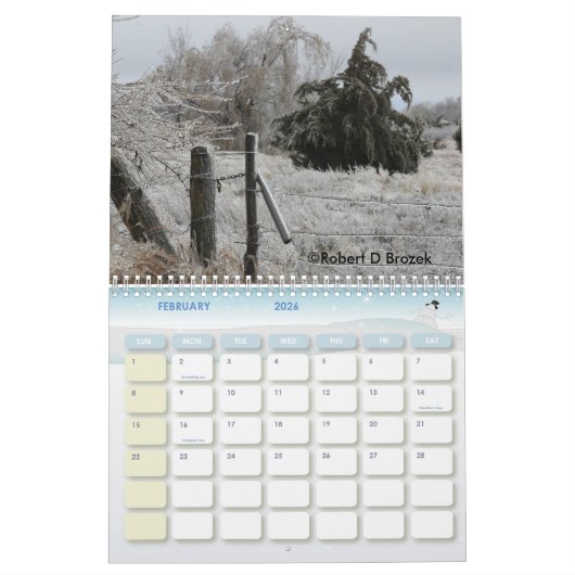 Kansas Landscape Photography CALENDAR Kalender (Feb 2026)