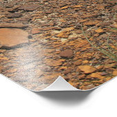 Kansas Landschap met Stone Post Photo Enlargement Foto Afdruk (Hoek)