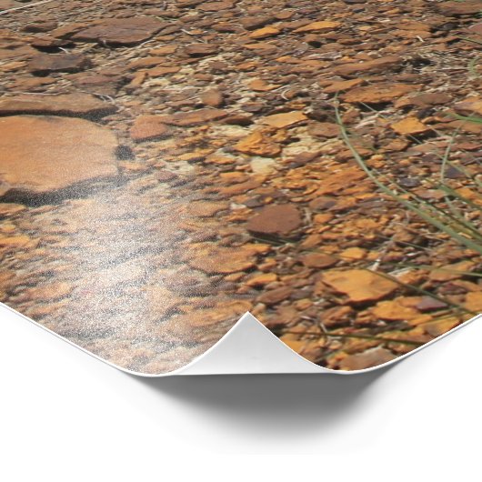 Kansas Landschap met Stone Post Photo Enlargement Foto Afdruk (Hoek)